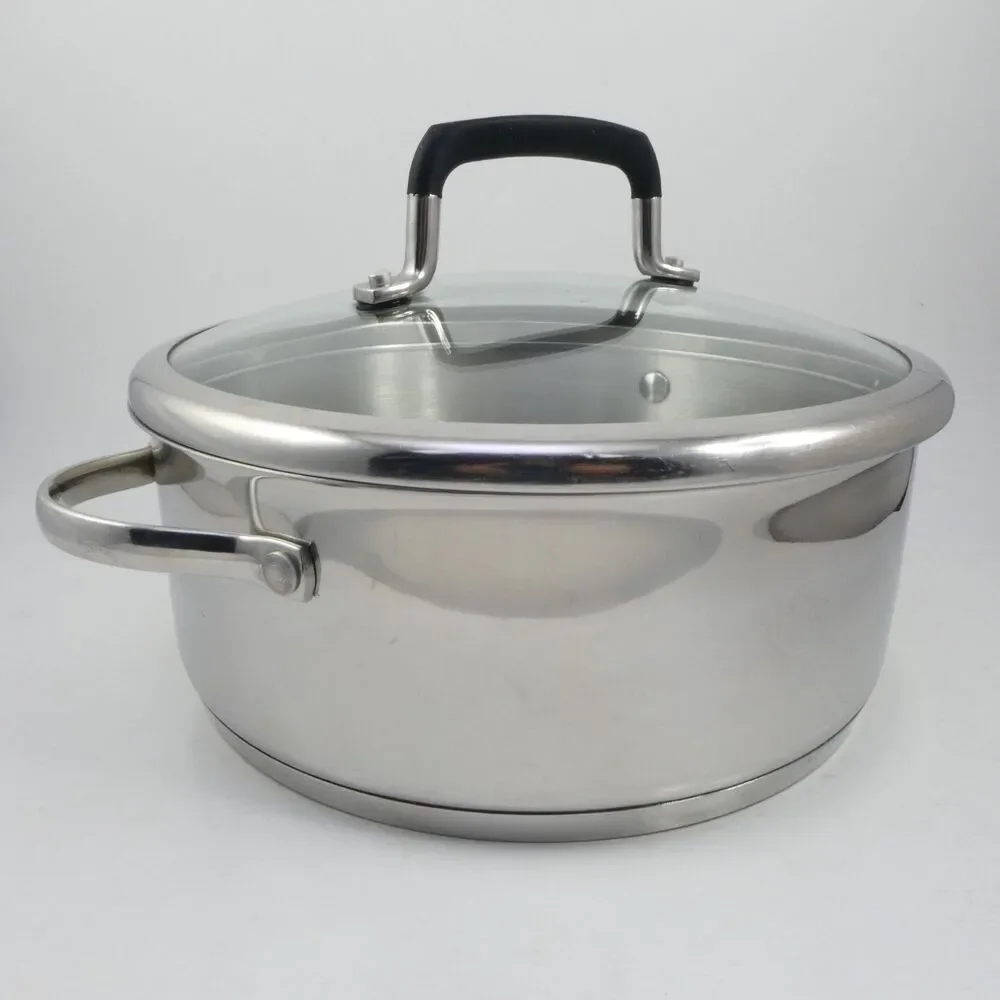 Princess House Heritage Stainless Steel 4 Qt Pan W/ Lid Excellent